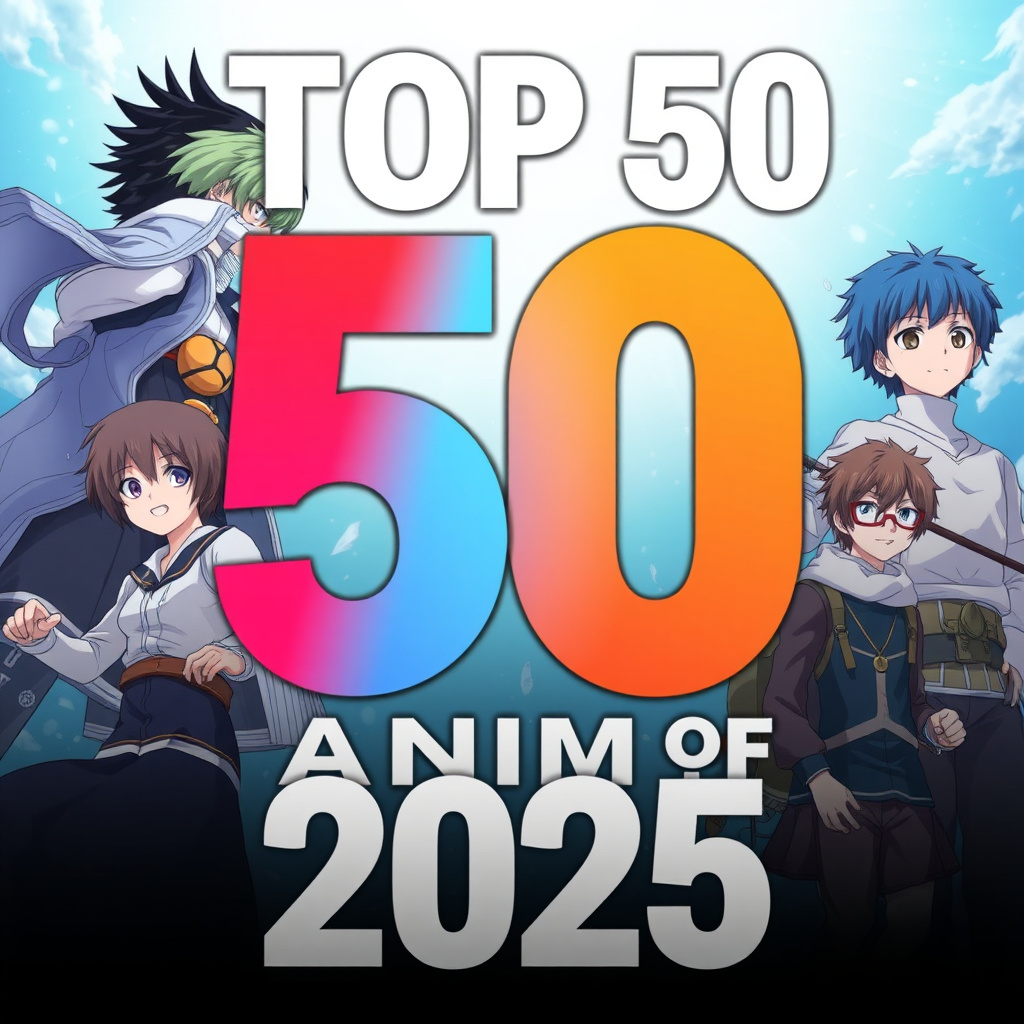 Top 50 anime of 2025 poster